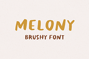 Melony Hand Drawn Brushy Font, a Font by Minna May Design (Thumbnail 5 of 5)