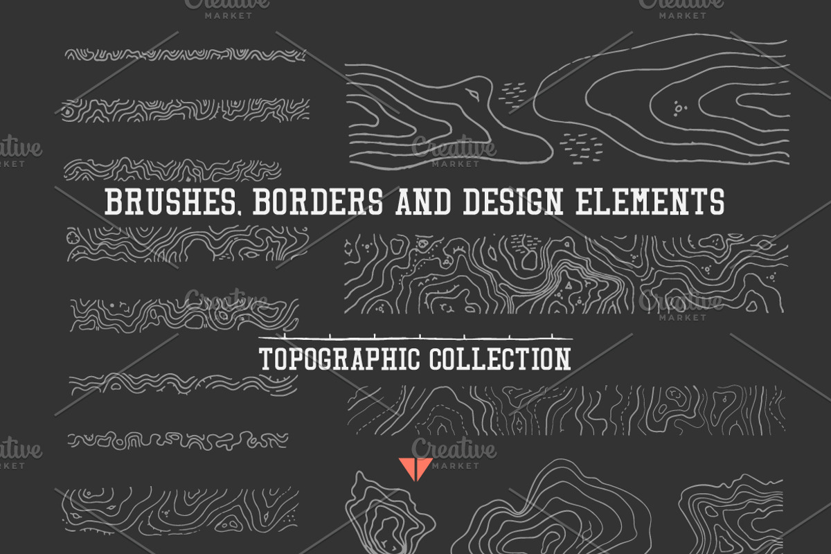 Authentic topographic collection, a Background Graphic by Digithings (Photo 6 of 8)