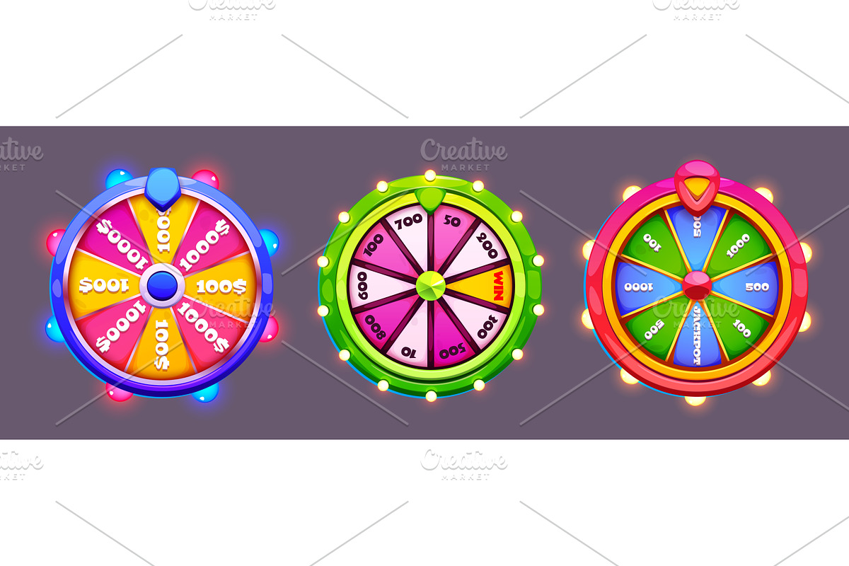 Fortune wheel icons with vibrant, an Object Illustration by art PVP - market