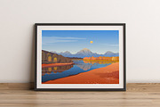 Six Illustrations of National Parks, a Person Illustration by Red Monkey (Thumbnail 3 of 4)