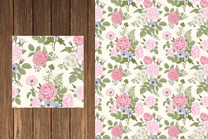 Blooming Garden II. Vector Set