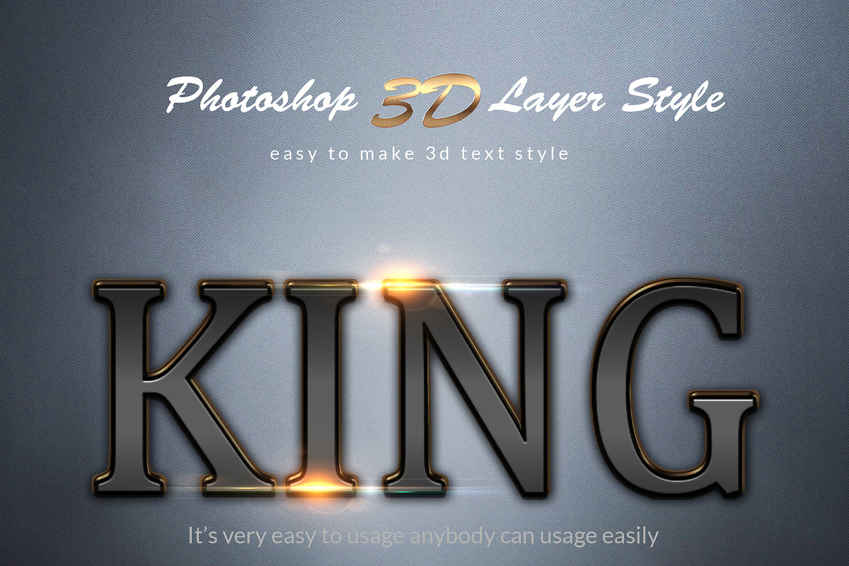 3D Bundle Photoshop Layer Style, a Layer Style Add-On by MRI STUDIO (Photo 8 of 19)