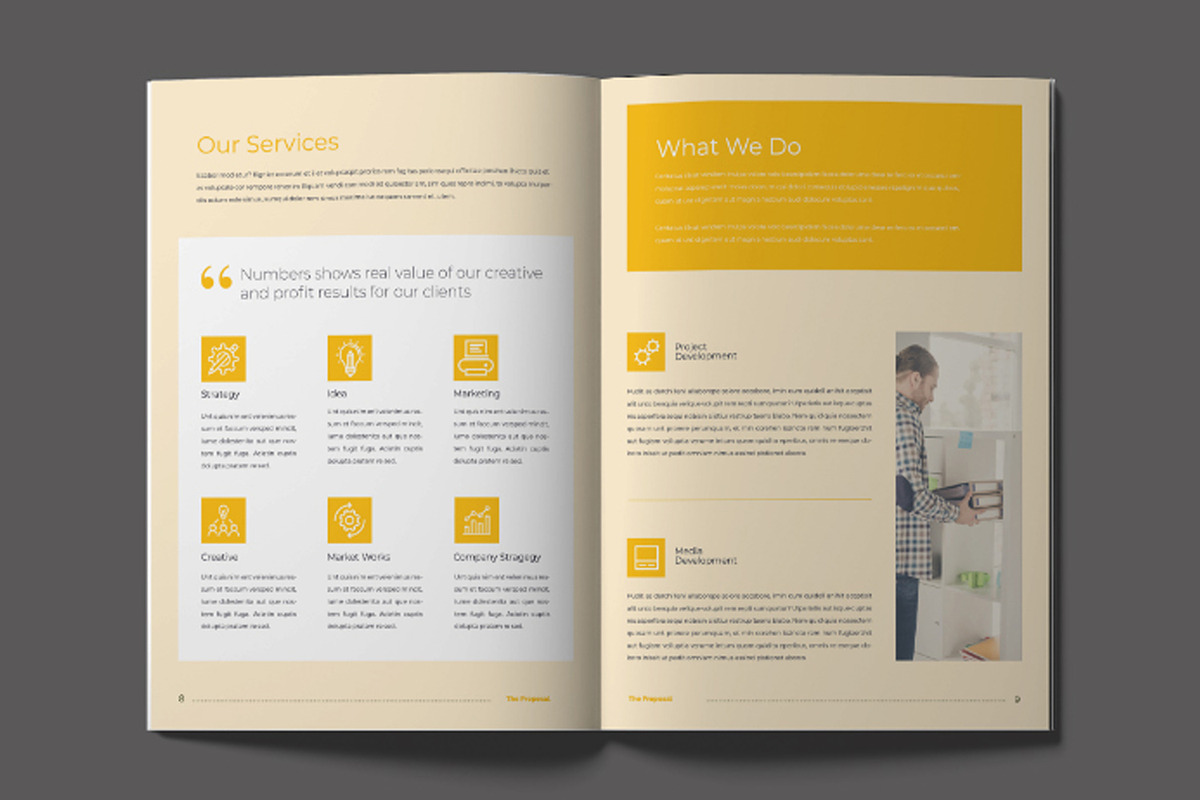 Proposal Template Layout, a Brochure Template by X-Type (Photo 7 of 10)