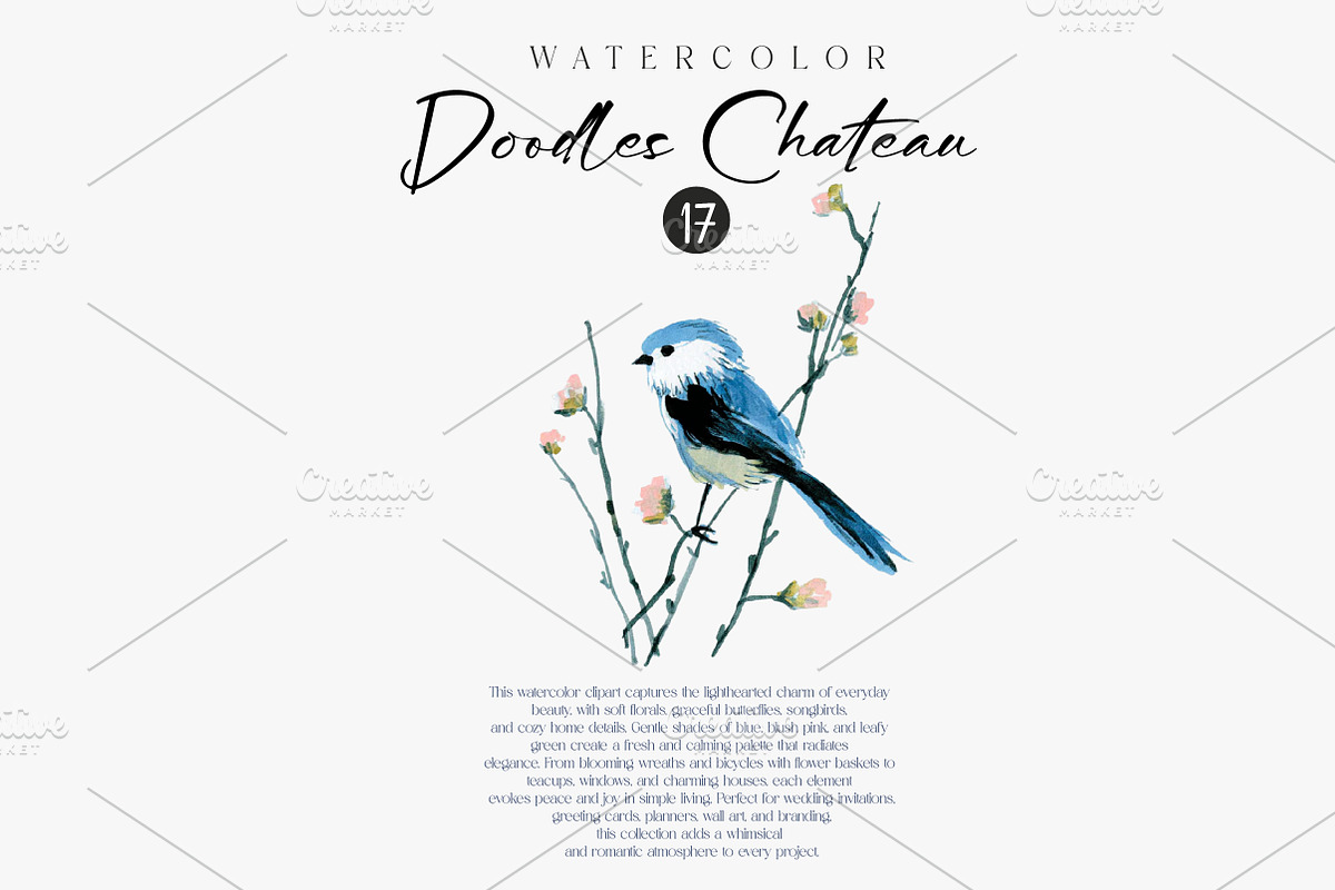 Chateau Clipart - Vintage Doodles, an Illustration by CreationArt (Photo 4 of 7)