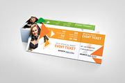 Modern Event Ticket Design, a Stationery Template by BrandlyTemplate (Thumbnail 2 of 3)
