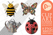 Summer Patchwork Sublimation, a Seasonal Illustration by Artnoy (Thumbnail 10 of 18)