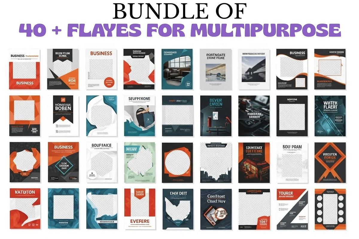 40 Editable Flyer Templates, a Flyer Template by Crox Studio | Digital (Photo 4 of 4)