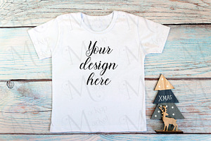 Kids Christmas T-shirt Mockup Bundle