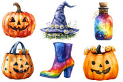Groovy Halloween Element Clipart, an Illustration by Designworld (Thumbnail 3 of 6)