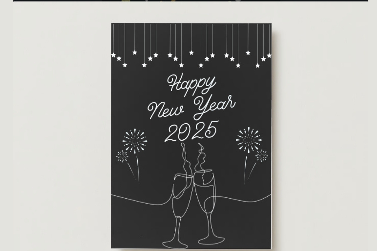Elegant New Year Card Collection, a Card Template by WynterLife Studio (Photo 4 of 6)