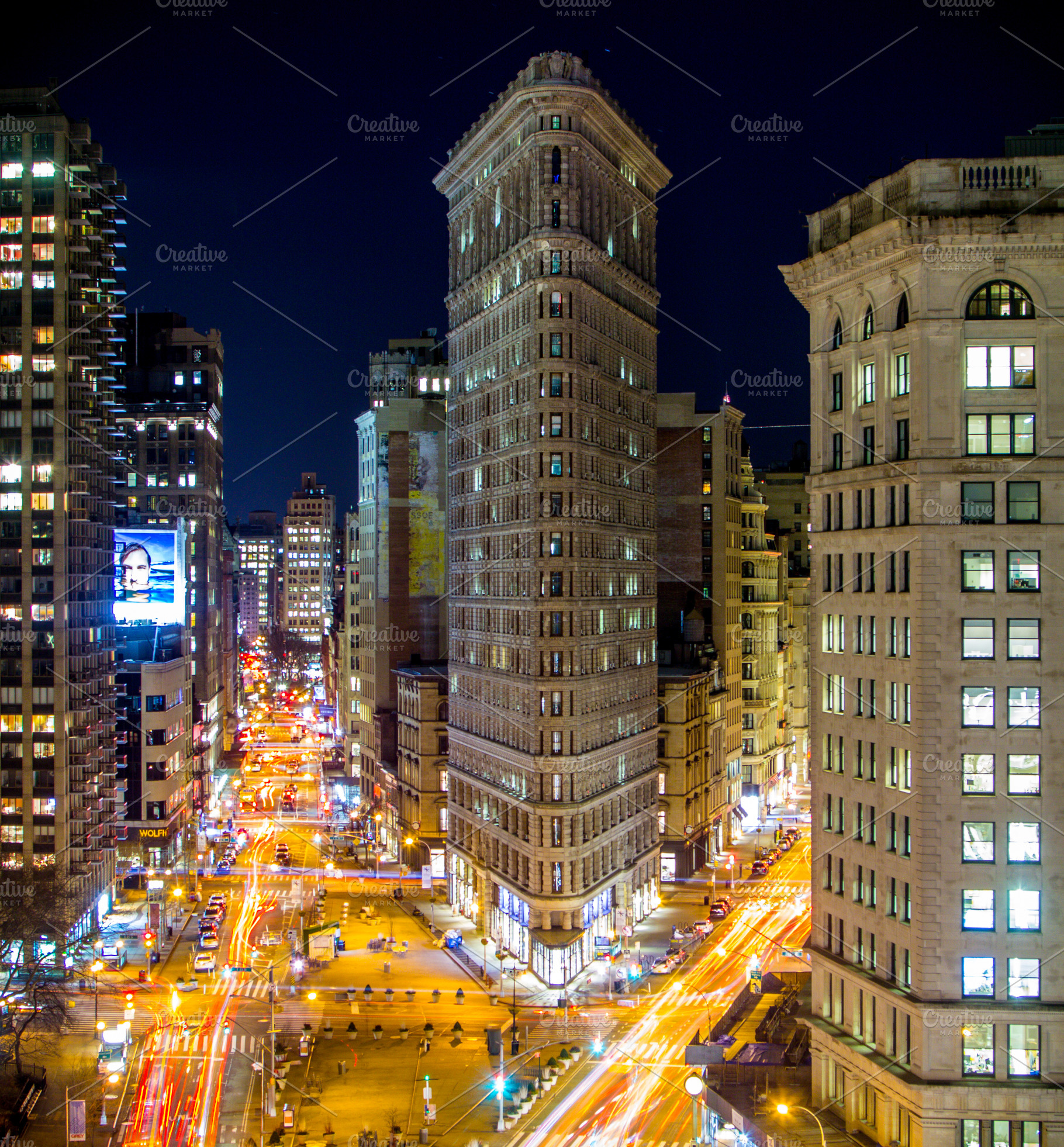 Flatiron Building in the Night, an Architecture Photo by Wild State