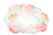 Confetti cloud - watercolor, an Illustration by Klipa Illustrations (Thumbnail 2 of 3)