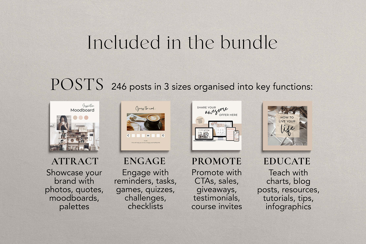 Life Coach Instagram Canva Templates, a Design Template by Miri Campbell (Photo 3 of 18)