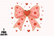 Coquette Bow Heart Png, an Illustration by Daily.Designs (Thumbnail 1 of 5)
