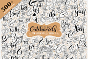 Catchwords, ampersands & swirls, a Decorative Illustration by HowJoyful  (Thumbnail 1 of 6)