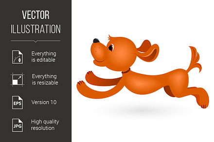 Cartoon Dog, a Wallpaper Graphic by DvargShop