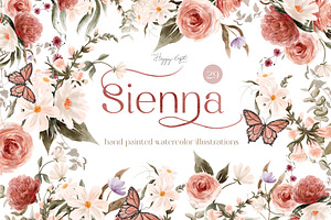 Wild Floral Illustrations - Sienna