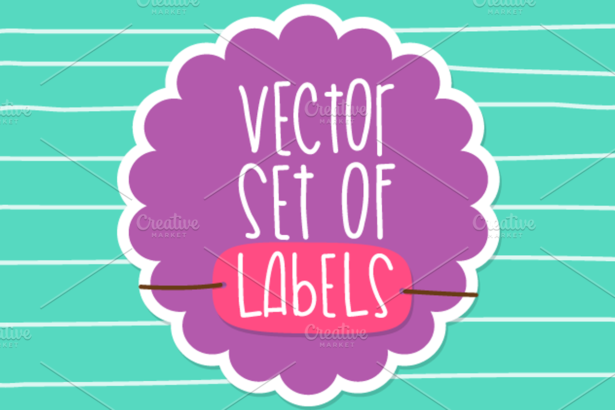 Vector set of labels, an Object Graphic by himoki (Photo 1 of 5)