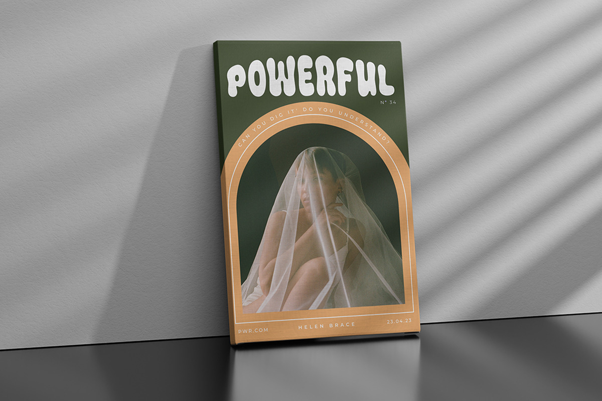Phoria | Groovy Display, a Sans Serif Font by Pentagonistudio (Photo 5 of 10)