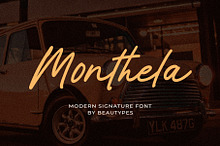Monthela - Modern Signature Font