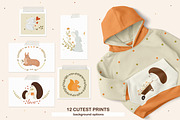 Sweet woodland animals and floral, an Animal Illustration by JT_Design_Art (Thumbnail 2 of 12)