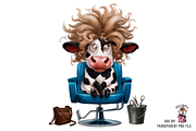 Cow Hair Beauty Salon PNG Bundle, a Graphic by Clipart Bloom (Thumbnail 10 of 18)