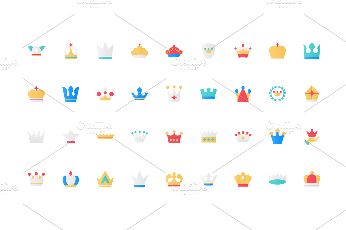 Different crowns for royal person, an Object Illustration by Lemberg Vector