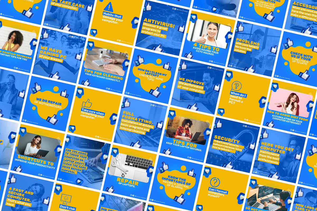 Computer Repair Canva Templates, a Social Media Template by Canvagator (Photo 2 of 3)