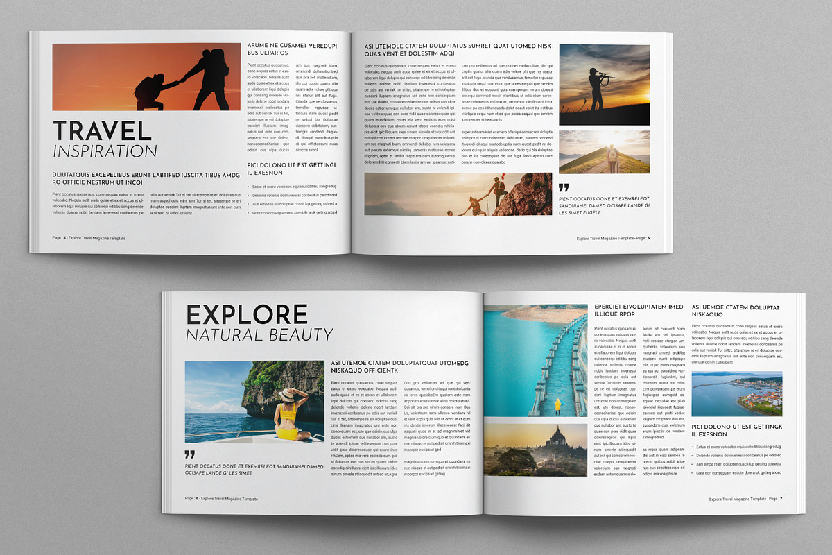 Explorer Travel Magazine Landscape, a Magazine Template by E-Type (Photo 3 of 7)