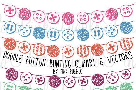 Doodle Bunting Photoshop Brushes