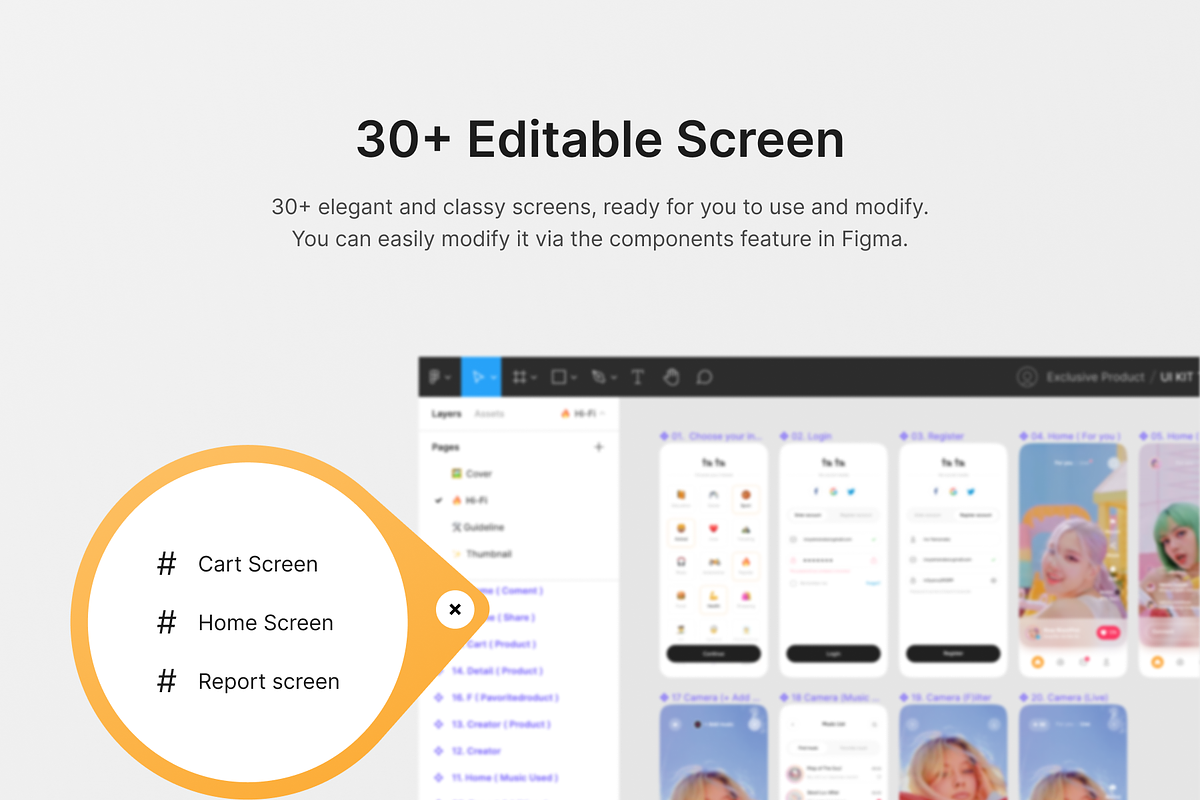 Tik Tik - Social Media UI KIT, a Device Mockup by Odama (Photo 3 of 6)