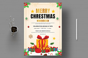 Christmas Flyer Layout, a Flyer Template by MightyDesign