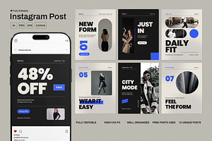 Fashion Social Media Pack, a Social Media Template by Pitchlook.Studio