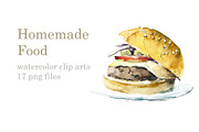 Watercolor Sketch. Homemade Food, a Food Illustration by Budogoshch (Thumbnail 1 of 5)