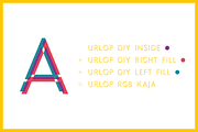 URLOP DIY Right Plus Combined, a Font by FONT-Bud (Thumbnail 6 of 15)