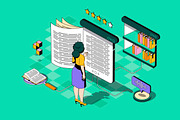 Business Isometric Web Illustrations, a Templates & Theme by alexdndz (Thumbnail 17 of 21)
