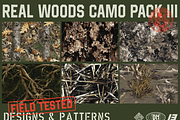 Real Woods 6x Seamless Camou Pack, a Pattern Graphic by darkmatter_graphicworks (Thumbnail 1 of 4)