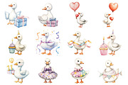 Baby White Goose Birthday, an Illustration by Design Market (Thumbnail 3 of 3)