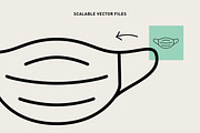 Monoline Covid-19 Prevention Icons, an Outline Icon by Space Between (Thumbnail 4 of 7)