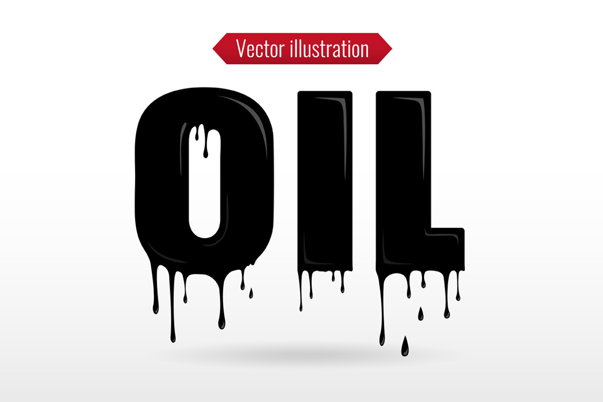 Liquid OIL typography, an Illustration by Zhe Vasylieva (Photo 1 of 3)