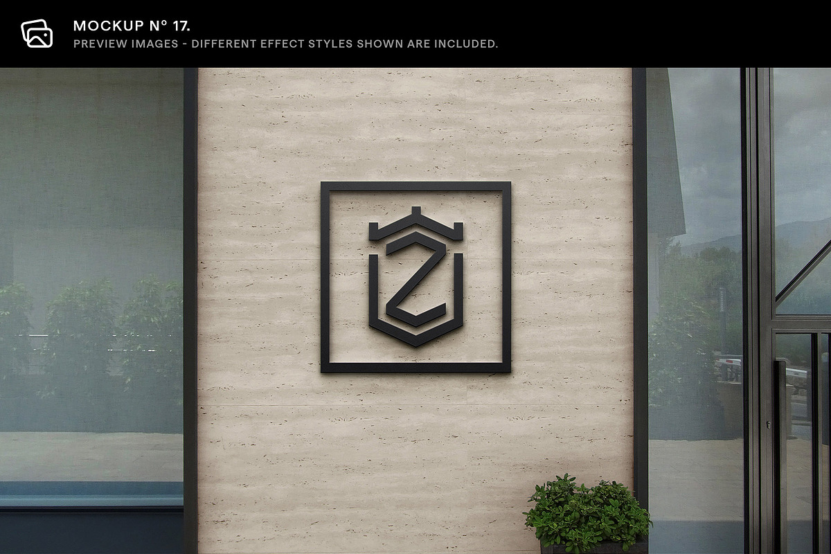 30 Signs & Facade Logo Mockups - V4, an Advertising Mockup by Asylab (Photo 24 of 38)