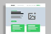 Modern Website Wireframe Template, a Wireframe Template by MightyDesign (Thumbnail 2 of 9)