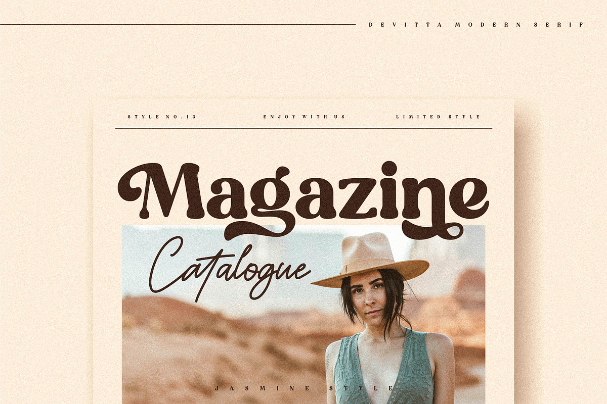 Devitta Classy Bold Serif Font, a Script Font by Storytype Studio (Photo 3 of 8)