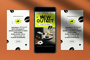 Yellow Modern Coffee Instagram Pack, a Social Media Template by graphicook (Thumbnail 5 of 5)