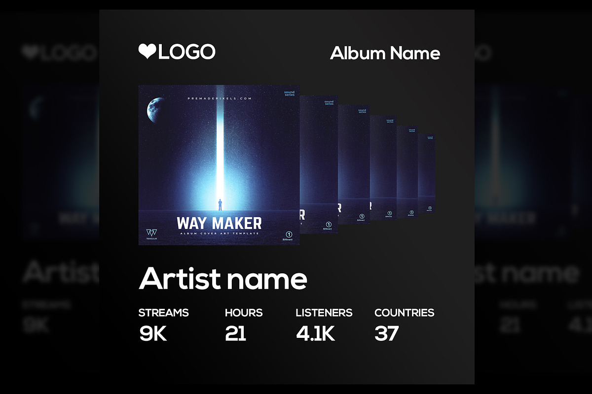 Way Maker Album Cover Template, a Templates & Theme by PremadePixels.com (Photo 2 of 2)