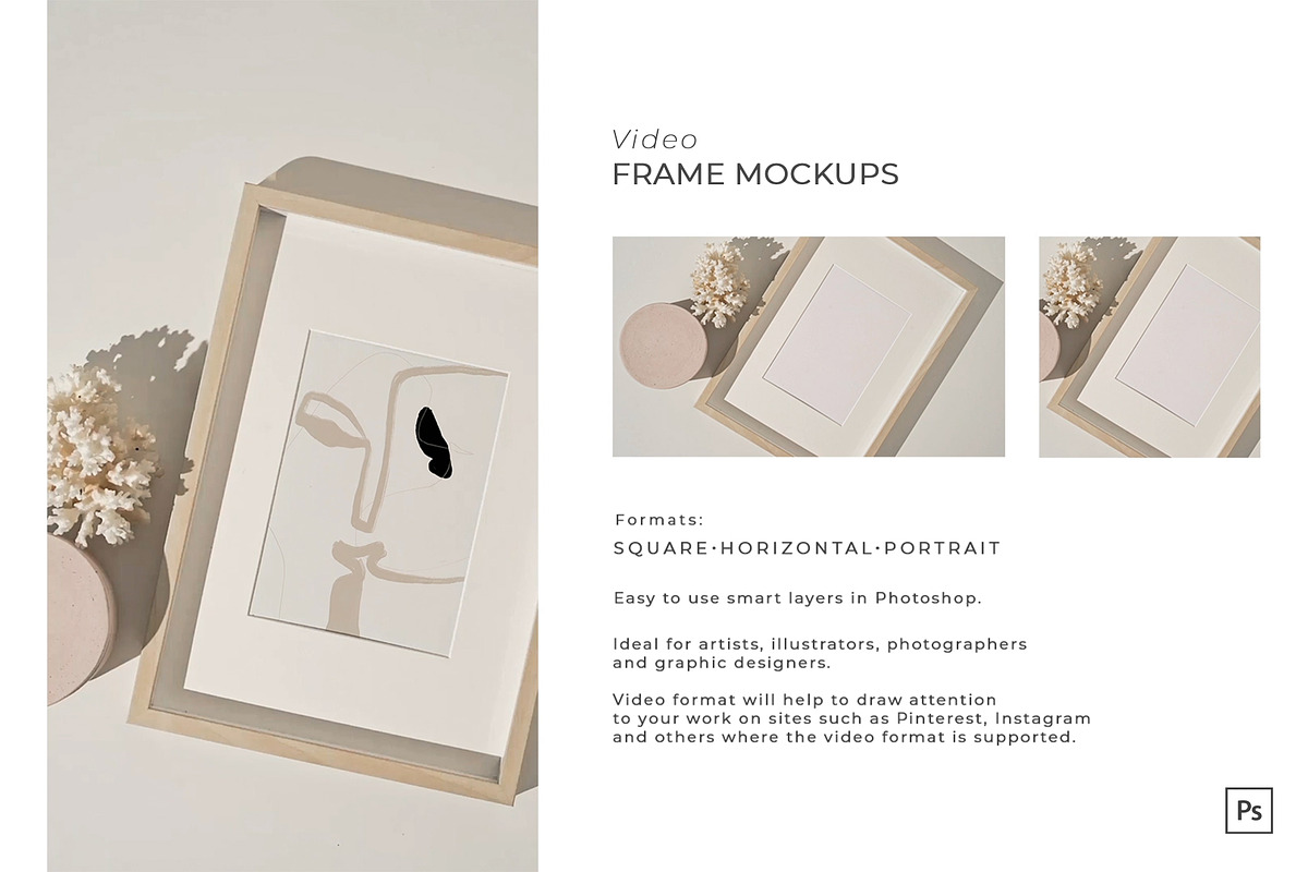 Video&Photo Frame mockups, a Print Template by Una Matison (Photo 10 of 13)