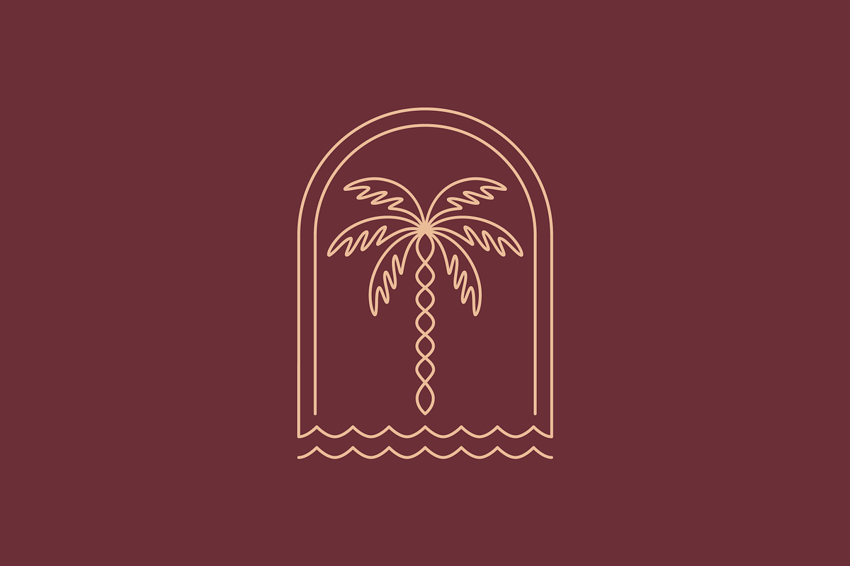 Palm Beach Tree Boho Style Logo, a Branding & Logo Template by Signatoro (Photo 3 of 3)