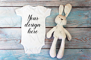 29 Baby Bodysuit mockup bundle., a Print Template by MockupMarket (Thumbnail 11 of 30)