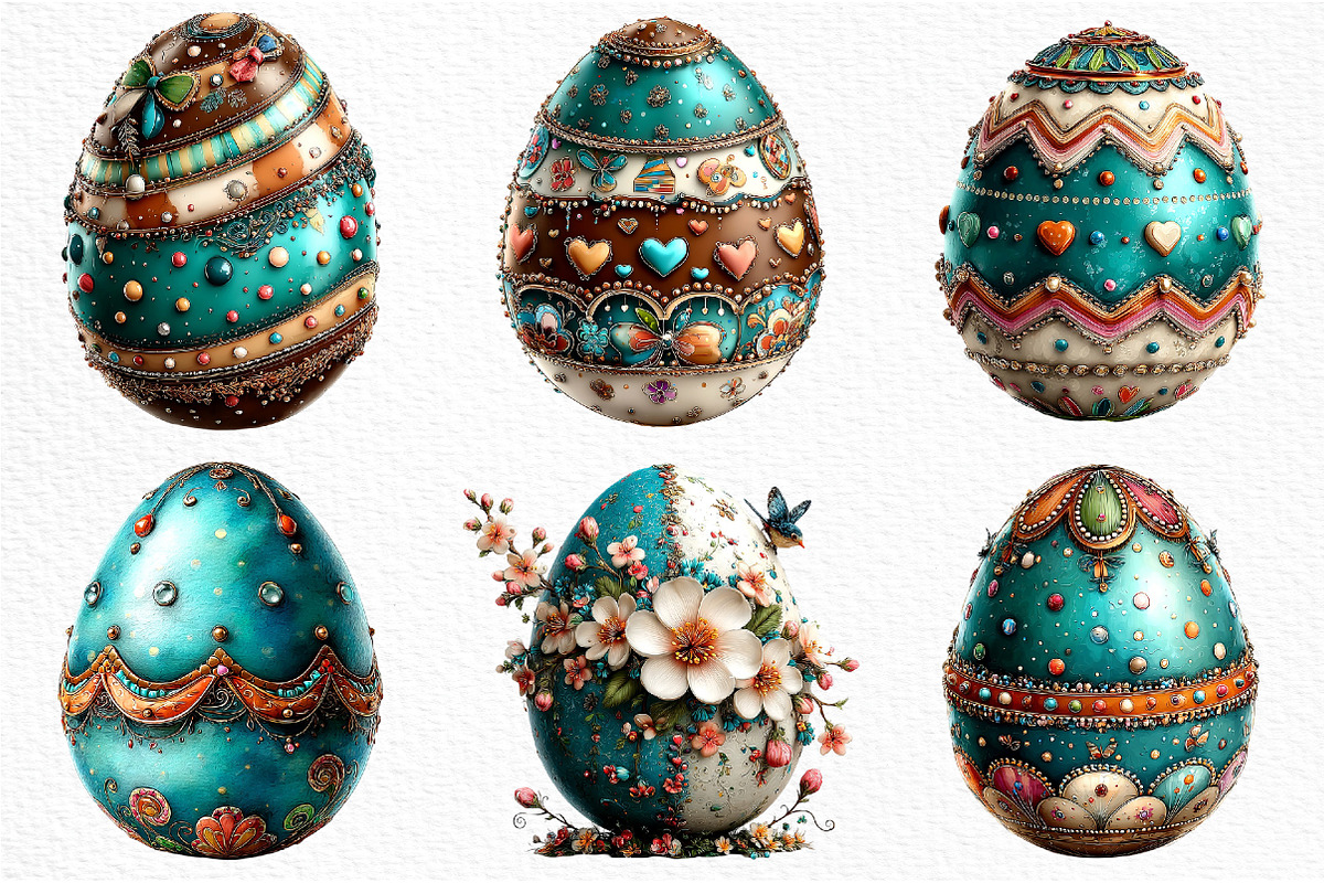 Whimsical Easter Egg Clipart Png, an Illustration by Craft Nest (Photo 9 of 10)