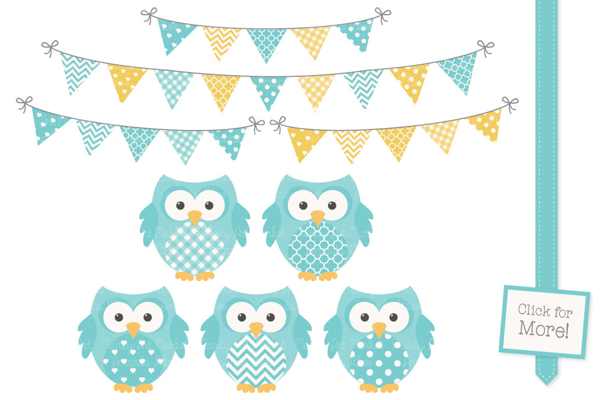 Fresh Blue Owl Vectors & Papers, an Animal Illustration by Amanda Ilkov (Photo 2 of 3)